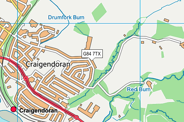 G84 7TX map - OS VectorMap District (Ordnance Survey) G84 7TX map - OS VectorMap District (Ordnance Survey)
