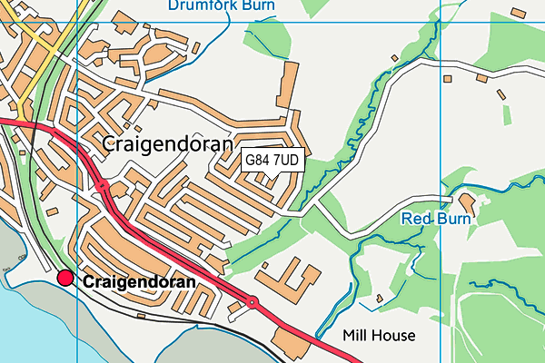 G84 7UD map - OS VectorMap District (Ordnance Survey) G84 7UD map - OS VectorMap District (Ordnance Survey)