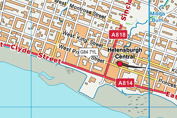 G84 7YL map - OS VectorMap District (Ordnance Survey) G84 7YL map - OS VectorMap District (Ordnance Survey)