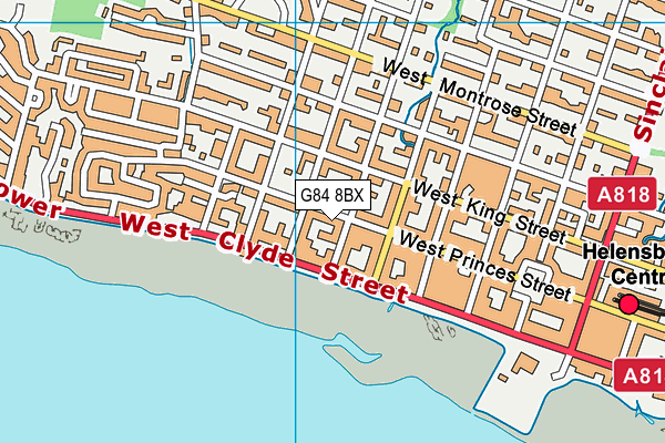 G84 8BX map - OS VectorMap District (Ordnance Survey)