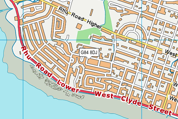 G84 8DJ map - OS VectorMap District (Ordnance Survey)