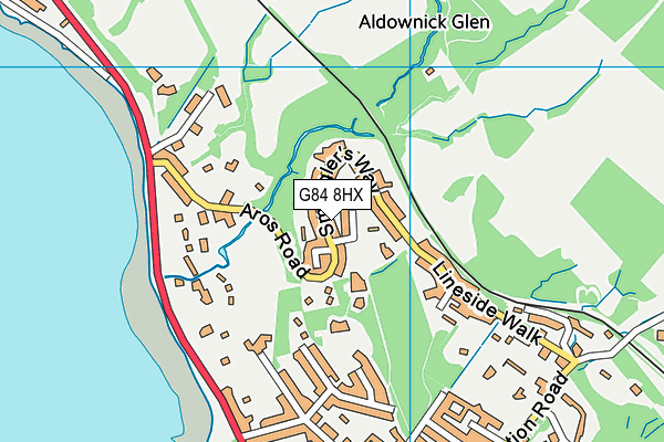 G84 8HX map - OS VectorMap District (Ordnance Survey) G84 8HX map - OS VectorMap District (Ordnance Survey)