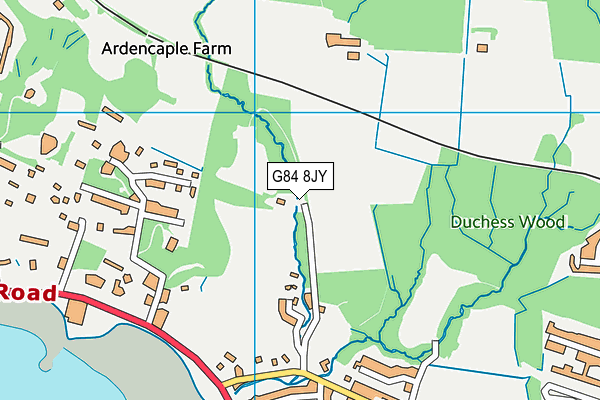 G84 8JY map - OS VectorMap District (Ordnance Survey) G84 8JY map - OS VectorMap District (Ordnance Survey)