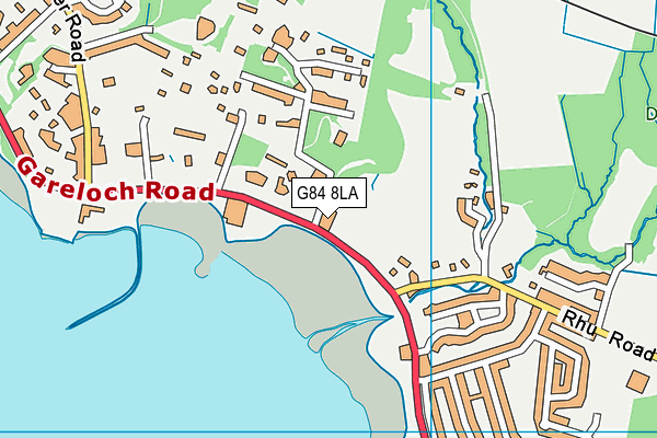 G84 8LA map - OS VectorMap District (Ordnance Survey)