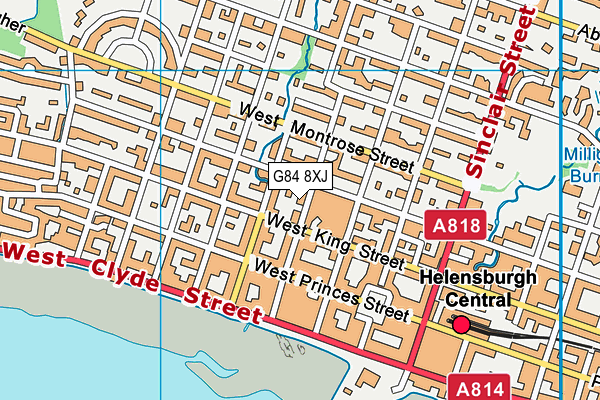 G84 8XJ map - OS VectorMap District (Ordnance Survey)