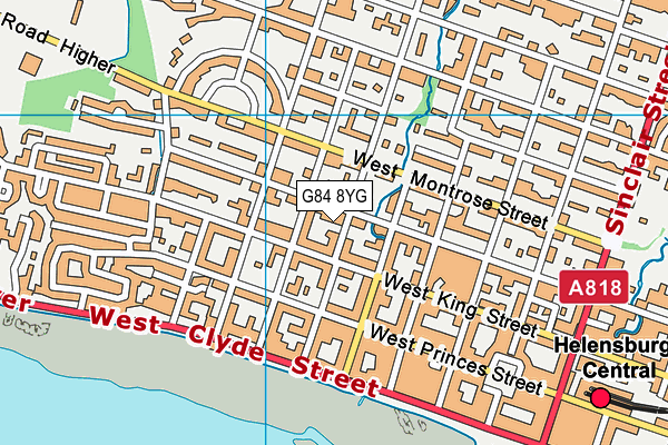 G84 8YG map - OS VectorMap District (Ordnance Survey)