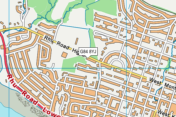 G84 8YJ map - OS VectorMap District (Ordnance Survey) G84 8YJ map - OS VectorMap District (Ordnance Survey)