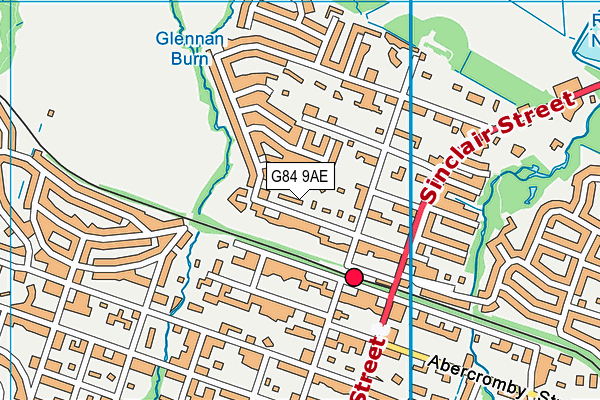 G84 9AE map - OS VectorMap District (Ordnance Survey) G84 9AE map - OS VectorMap District (Ordnance Survey)