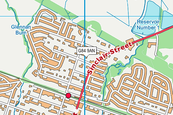 G84 9AN map - OS VectorMap District (Ordnance Survey) G84 9AN map - OS VectorMap District (Ordnance Survey)