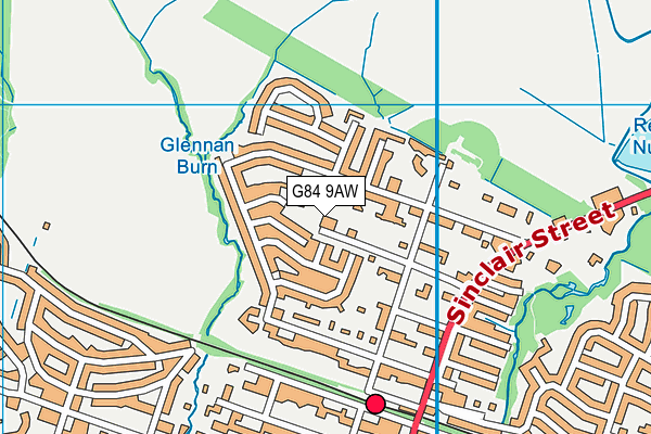 G84 9AW map - OS VectorMap District (Ordnance Survey) G84 9AW map - OS VectorMap District (Ordnance Survey)