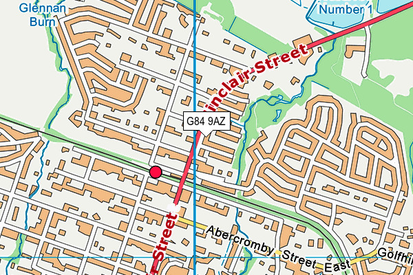 G84 9AZ map - OS VectorMap District (Ordnance Survey) G84 9AZ map - OS VectorMap District (Ordnance Survey)