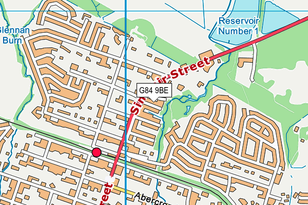 G84 9BE map - OS VectorMap District (Ordnance Survey) G84 9BE map - OS VectorMap District (Ordnance Survey)