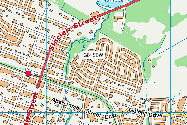 G84 9DW map - OS VectorMap District (Ordnance Survey) G84 9DW map - OS VectorMap District (Ordnance Survey)