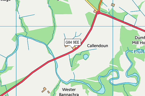 G84 9EE map - OS VectorMap District (Ordnance Survey) G84 9EE map - OS VectorMap District (Ordnance Survey)