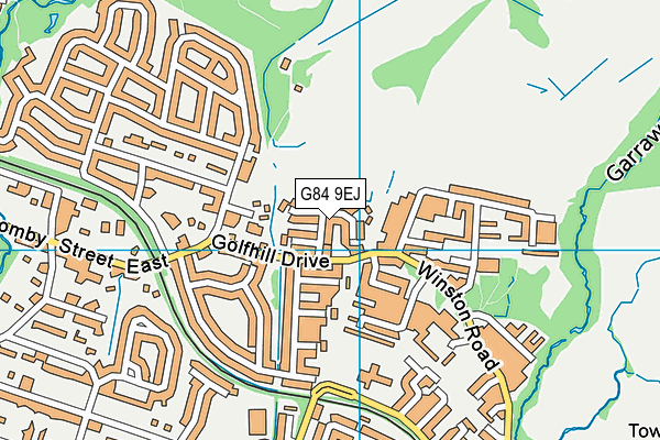 G84 9EJ map - OS VectorMap District (Ordnance Survey) G84 9EJ map - OS VectorMap District (Ordnance Survey)