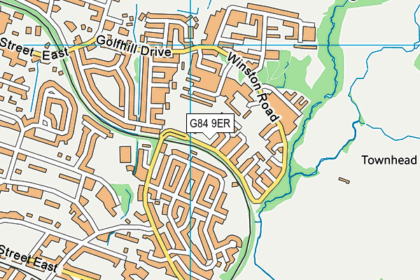G84 9ER map - OS VectorMap District (Ordnance Survey) G84 9ER map - OS VectorMap District (Ordnance Survey)