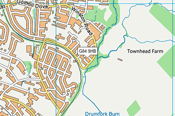 G84 9HB map - OS VectorMap District (Ordnance Survey)