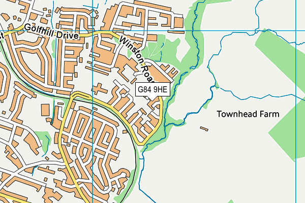 G84 9HE map - OS VectorMap District (Ordnance Survey) G84 9HE map - OS VectorMap District (Ordnance Survey)