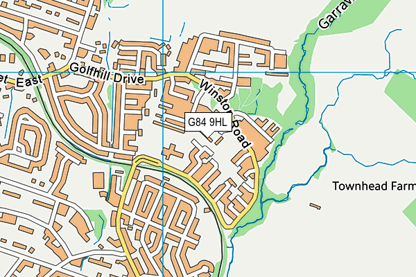 G84 9HL map - OS VectorMap District (Ordnance Survey) G84 9HL map - OS VectorMap District (Ordnance Survey)