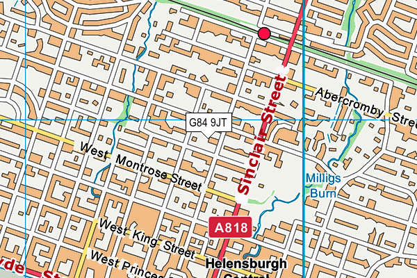 G84 9JT map - OS VectorMap District (Ordnance Survey)