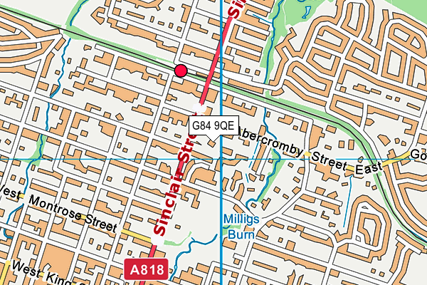 G84 9QE map - OS VectorMap District (Ordnance Survey) G84 9QE map - OS VectorMap District (Ordnance Survey)