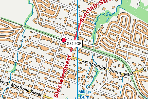 G84 9QF map - OS VectorMap District (Ordnance Survey)