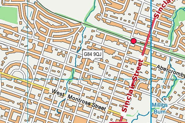 G84 9QJ map - OS VectorMap District (Ordnance Survey) G84 9QJ map - OS VectorMap District (Ordnance Survey)