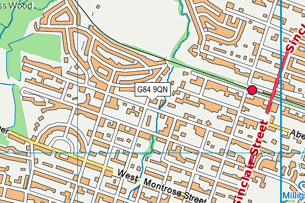 G84 9QN map - OS VectorMap District (Ordnance Survey) G84 9QN map - OS VectorMap District (Ordnance Survey)