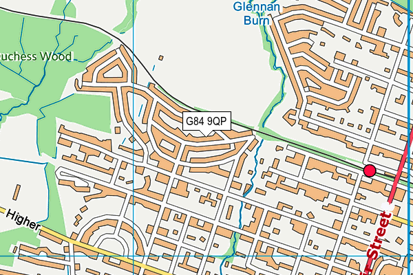 G84 9QP map - OS VectorMap District (Ordnance Survey) G84 9QP map - OS VectorMap District (Ordnance Survey)