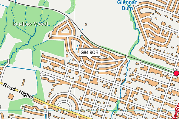 G84 9QR map - OS VectorMap District (Ordnance Survey) G84 9QR map - OS VectorMap District (Ordnance Survey)