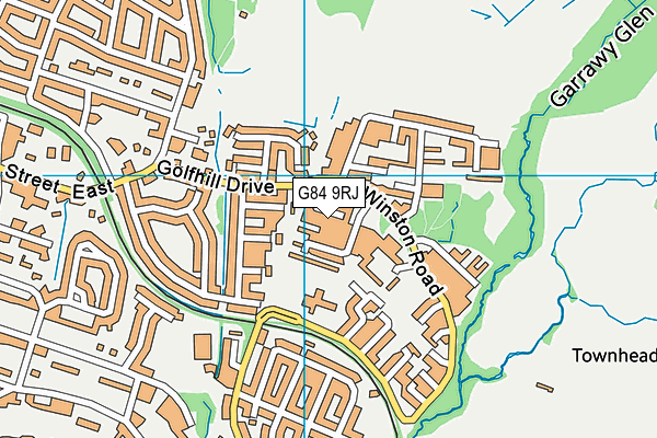 G84 9RJ map - OS VectorMap District (Ordnance Survey) G84 9RJ map - OS VectorMap District (Ordnance Survey)