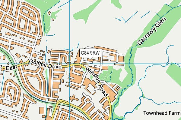 G84 9RW map - OS VectorMap District (Ordnance Survey) G84 9RW map - OS VectorMap District (Ordnance Survey)