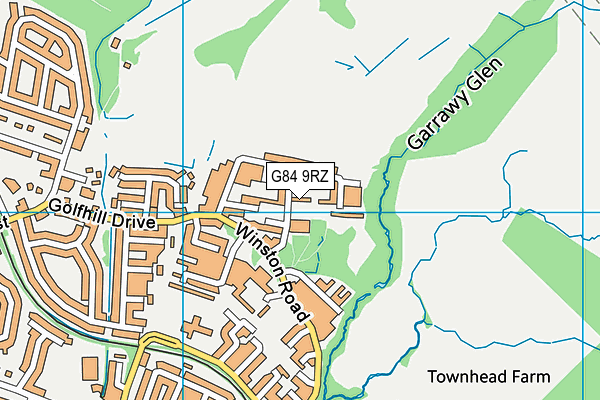 G84 9RZ map - OS VectorMap District (Ordnance Survey) G84 9RZ map - OS VectorMap District (Ordnance Survey)