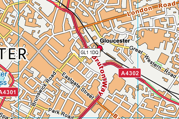 GL1 1DQ map - OS VectorMap District (Ordnance Survey) GL1 1DQ map - OS VectorMap District (Ordnance Survey)
