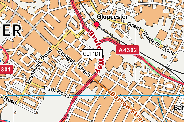 GL1 1DT map - OS VectorMap District (Ordnance Survey) GL1 1DT map - OS VectorMap District (Ordnance Survey)