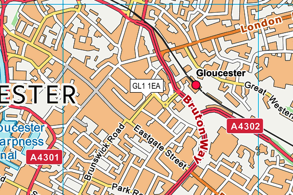 GL1 1EA map - OS VectorMap District (Ordnance Survey) GL1 1EA map - OS VectorMap District (Ordnance Survey)