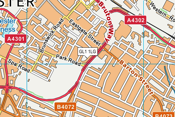GL1 1LG map - OS VectorMap District (Ordnance Survey) GL1 1LG map - OS VectorMap District (Ordnance Survey)