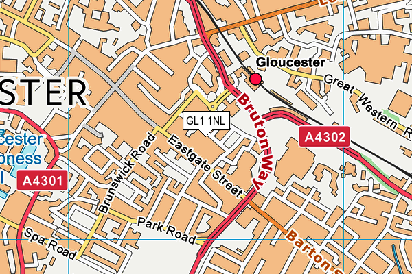 GL1 1NL map - OS VectorMap District (Ordnance Survey) GL1 1NL map - OS VectorMap District (Ordnance Survey)
