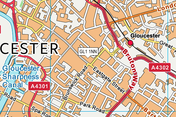GL1 1NN map - OS VectorMap District (Ordnance Survey) GL1 1NN map - OS VectorMap District (Ordnance Survey)