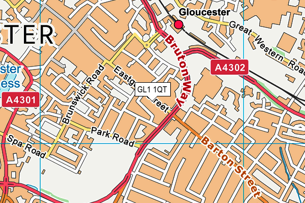 GL1 1QT map - OS VectorMap District (Ordnance Survey) GL1 1QT map - OS VectorMap District (Ordnance Survey)