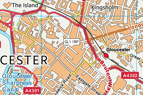 GL1 1RP map - OS VectorMap District (Ordnance Survey) GL1 1RP map - OS VectorMap District (Ordnance Survey)