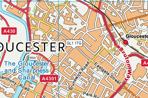 GL1 1TG map - OS VectorMap District (Ordnance Survey) GL1 1TG map - OS VectorMap District (Ordnance Survey)