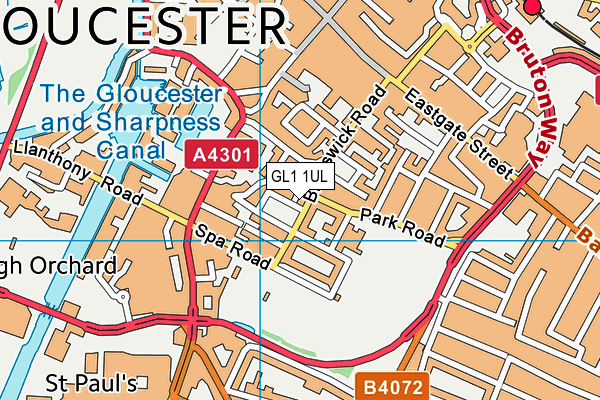 GL1 1UL map - OS VectorMap District (Ordnance Survey) GL1 1UL map - OS VectorMap District (Ordnance Survey)