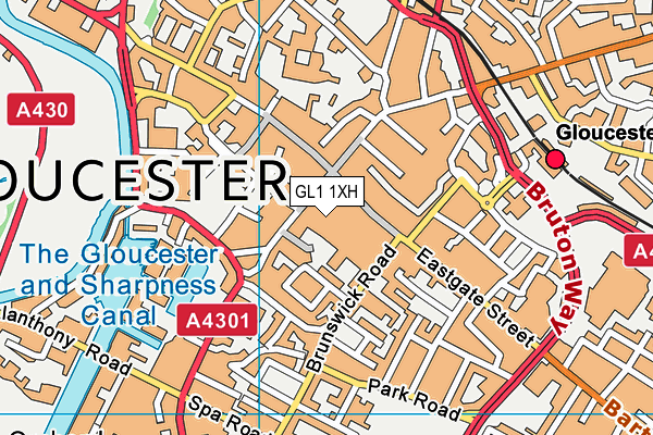 GL1 1XH map - OS VectorMap District (Ordnance Survey) GL1 1XH map - OS VectorMap District (Ordnance Survey)
