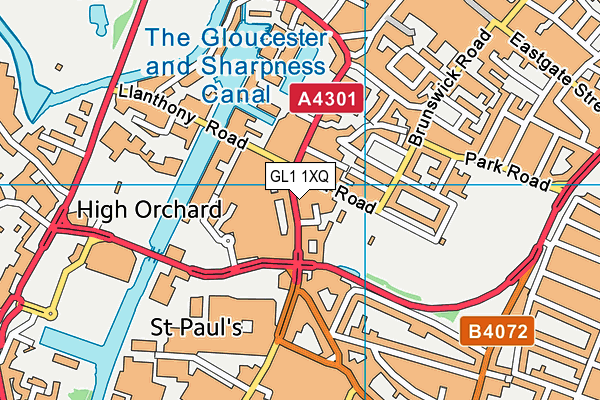 GL1 1XQ map - OS VectorMap District (Ordnance Survey) GL1 1XQ map - OS VectorMap District (Ordnance Survey)
