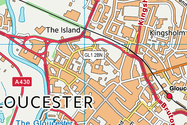 GL1 2BN map - OS VectorMap District (Ordnance Survey) GL1 2BN map - OS VectorMap District (Ordnance Survey)