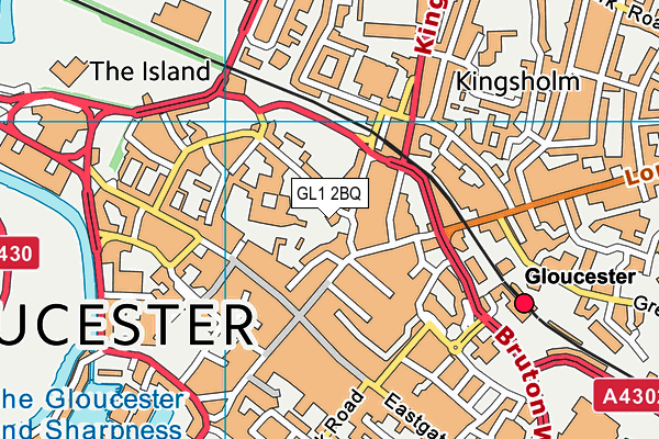 GL1 2BQ map - OS VectorMap District (Ordnance Survey) GL1 2BQ map - OS VectorMap District (Ordnance Survey)