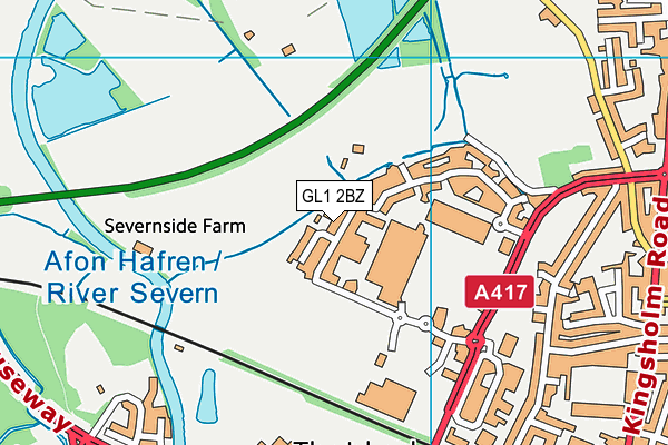 GL1 2BZ map - OS VectorMap District (Ordnance Survey) GL1 2BZ map - OS VectorMap District (Ordnance Survey)