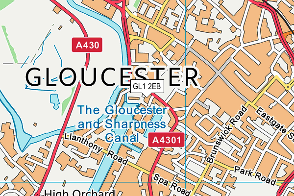 GL1 2EB map - OS VectorMap District (Ordnance Survey) GL1 2EB map - OS VectorMap District (Ordnance Survey)