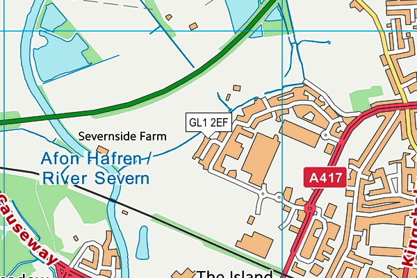 GL1 2EF map - OS VectorMap District (Ordnance Survey) GL1 2EF map - OS VectorMap District (Ordnance Survey)